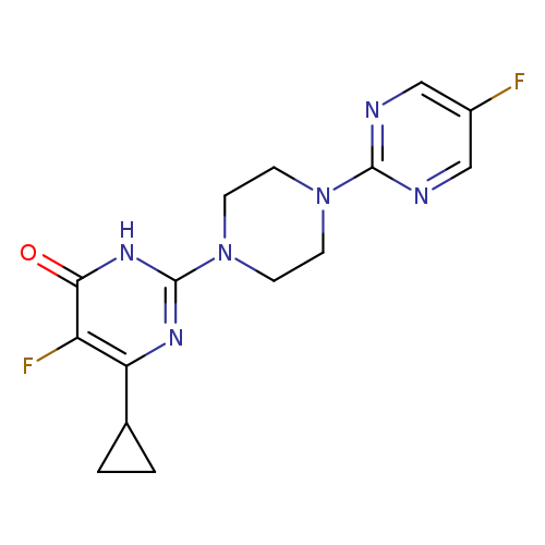 6-cyclopropyl-5-fluoro-2-[4-(5-fluoropyrimidin-2-yl)piperazin-1-yl]-3,4-dihydropyrimidin-4-one