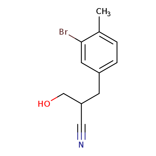 2-[(3-bromo-4-methylphenyl)methyl]-3-hydroxypropanenitrile