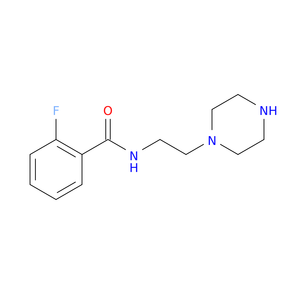 2-fluoro-N-[2-(piperazin-1-yl)ethyl]benzamide