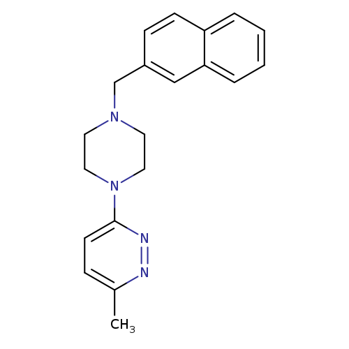 3-methyl-6-{4-[(naphthalen-2-yl)methyl]piperazin-1-yl}pyridazine