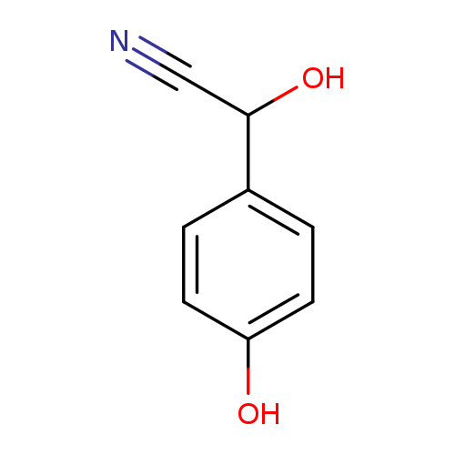 Benzeneacetonitrile, α,4-dihydroxy-
