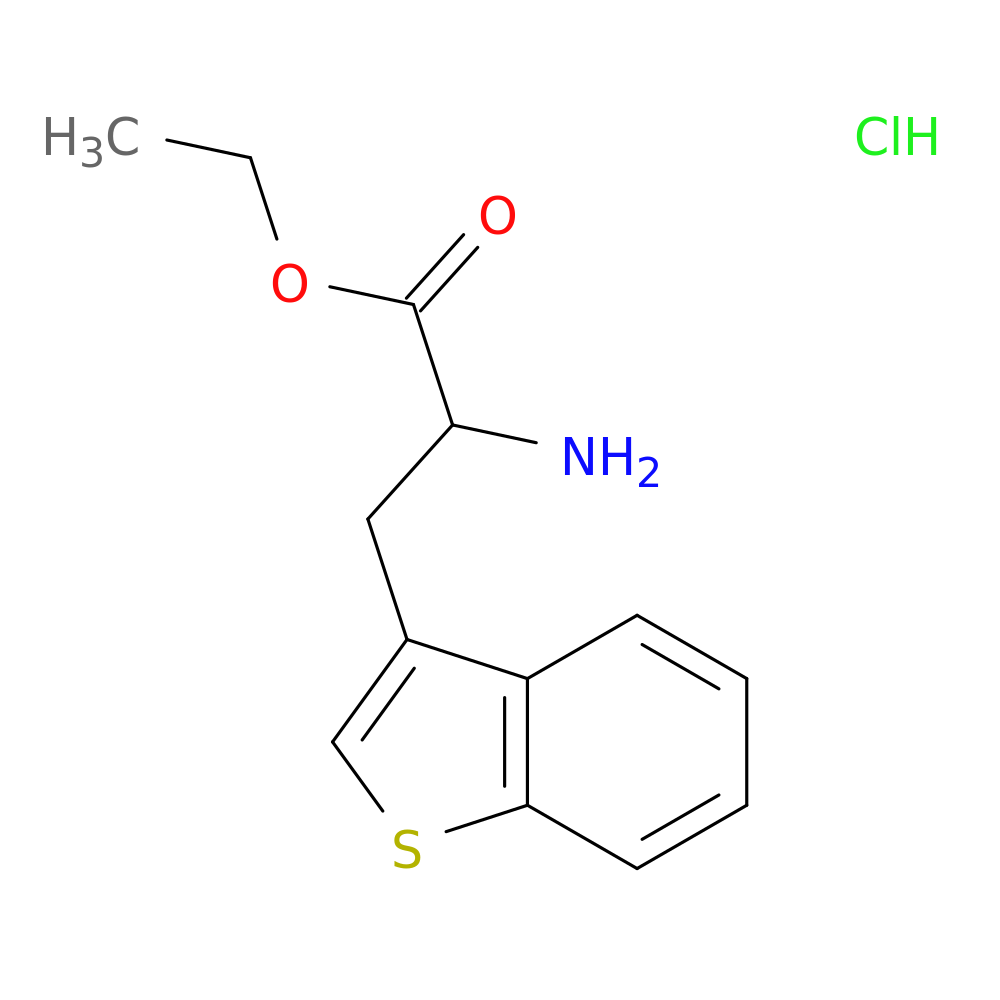ethyl 2-amino-3-(1-benzothiophen-3-yl)propanoate hydrochloride
