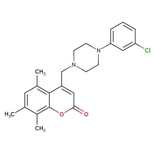 4-{[4-(3-chlorophenyl)piperazin-1-yl]methyl}-5,7,8-trimethyl-2H-chromen-2-one