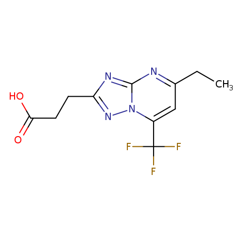 3-(5-Ethyl-7-(trifluoromethyl)-[1,2,4]triazolo[1,5-a]pyrimidin-2-yl)propanoic acid