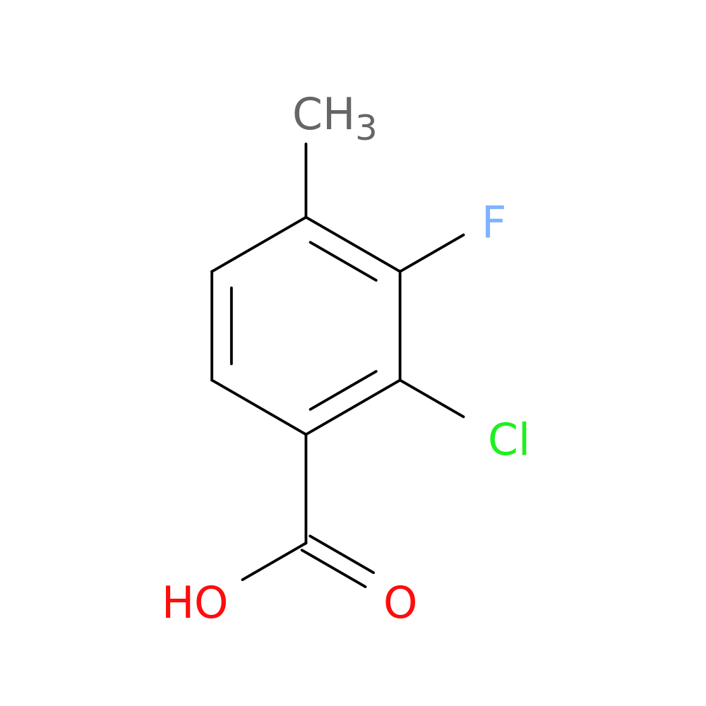 2-Chloro-3-fluoro-4-methylbenzoic acid