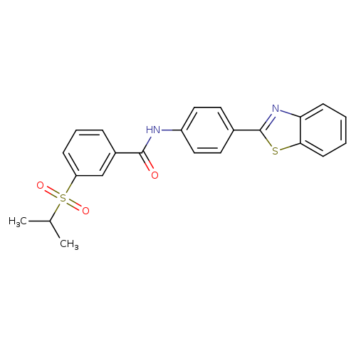 N-[4-(1,3-benzothiazol-2-yl)phenyl]-3-(propane-2-sulfonyl)benzamide