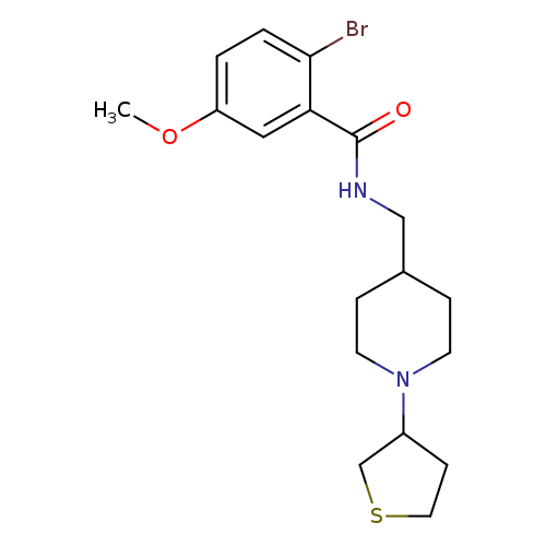 2-bromo-5-methoxy-N-{[1-(thiolan-3-yl)piperidin-4-yl]methyl}benzamide