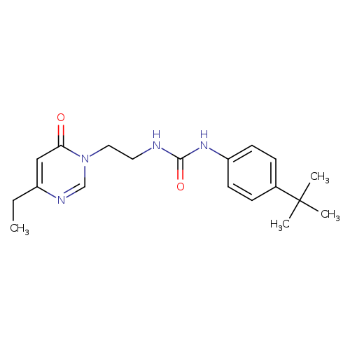 1-(4-tert-butylphenyl)-3-[2-(4-ethyl-6-oxo-1,6-dihydropyrimidin-1-yl)ethyl]urea