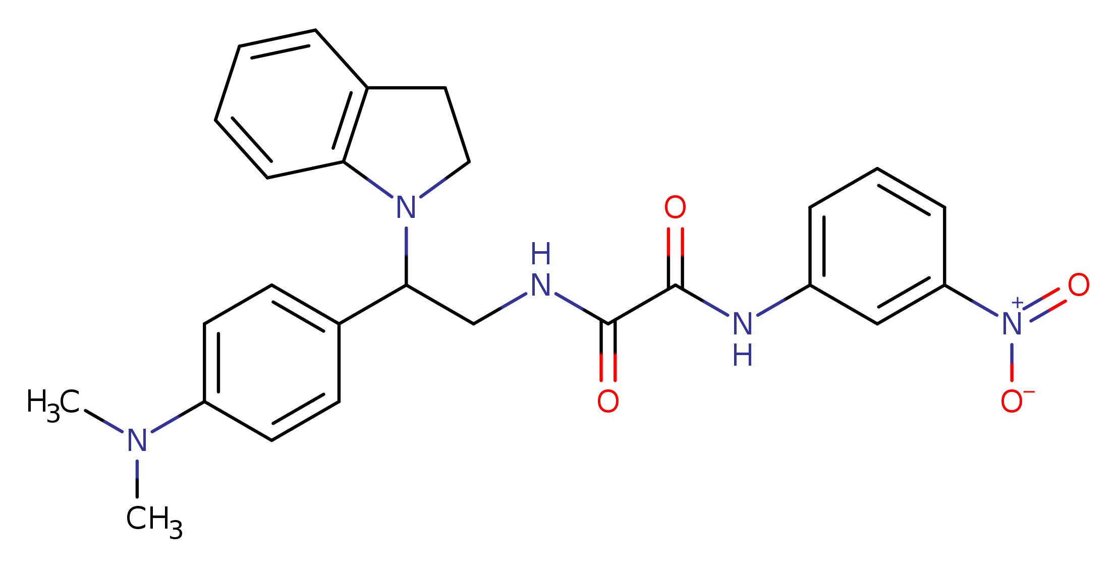 N'-[2-(2,3-dihydro-1H-indol-1-yl)-2-[4-(dimethylamino)phenyl]ethyl]-N-(3-nitrophenyl)ethanediamide