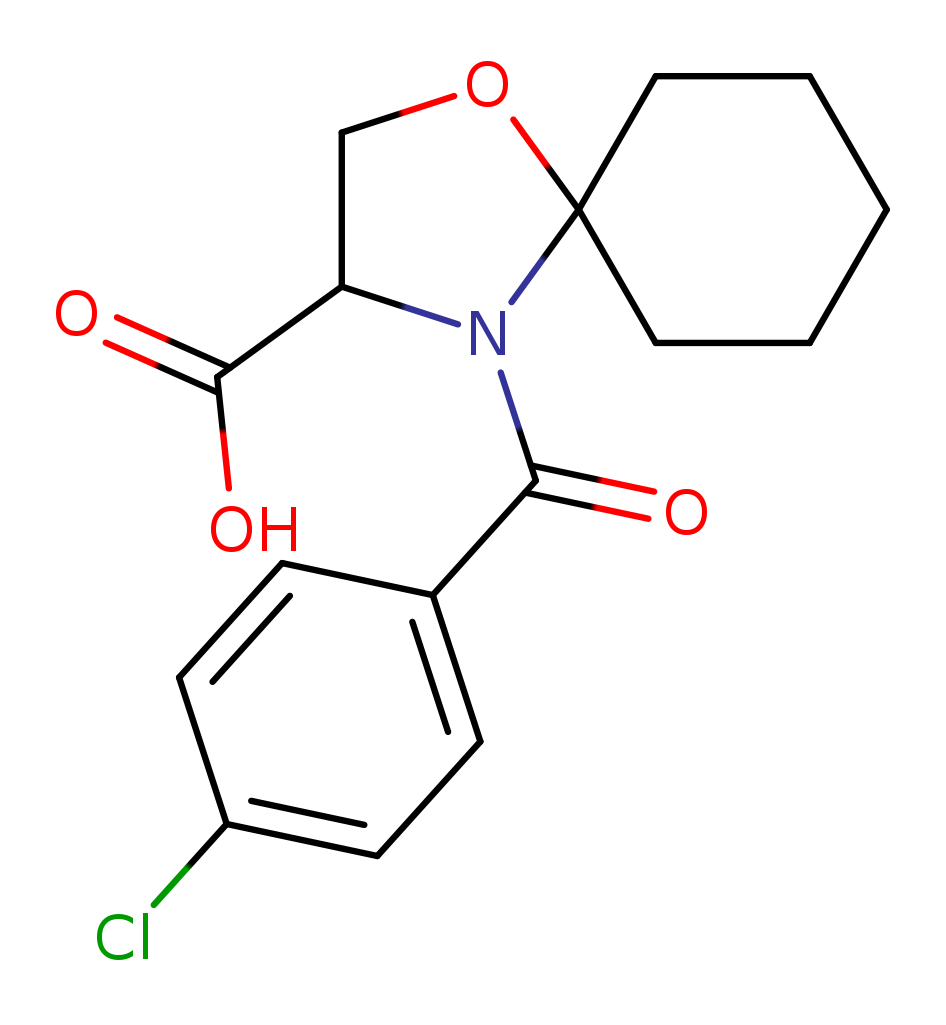 4-(4-chlorobenzoyl)-1-oxa-4-azaspiro[4.5]decane-3-carboxylic acid