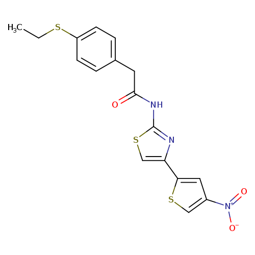 2-[4-(ethylsulfanyl)phenyl]-N-[4-(4-nitrothiophen-2-yl)-1,3-thiazol-2-yl]acetamide