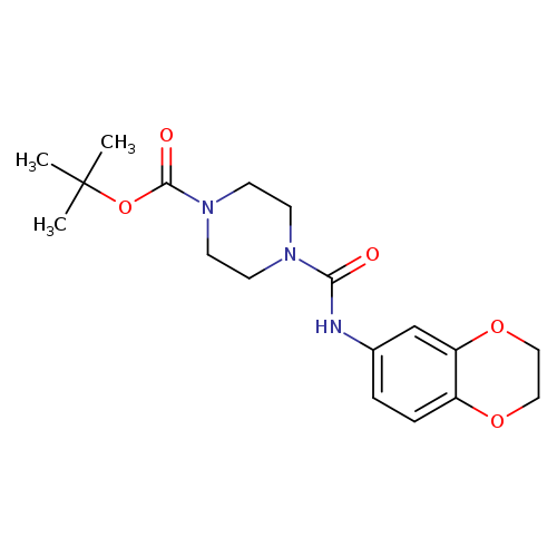 tert-butyl 4-[(2,3-dihydro-1,4-benzodioxin-6-yl)carbamoyl]piperazine-1-carboxylate