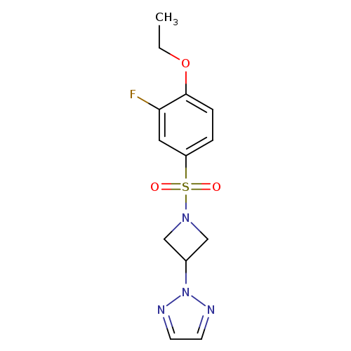 2-[1-(4-ethoxy-3-fluorobenzenesulfonyl)azetidin-3-yl]-2H-1,2,3-triazole