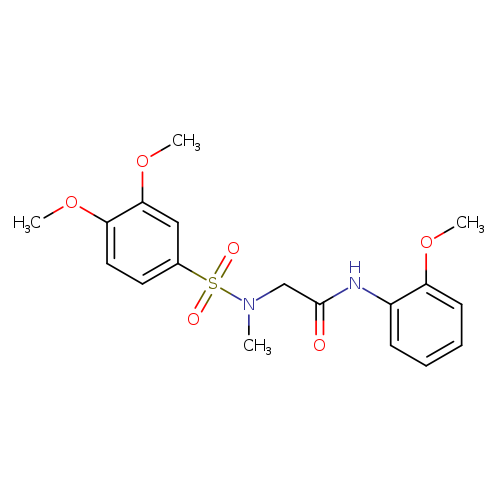 2-[[(3,4-dimethoxyphenyl)sulfonyl](methyl)amino]-N-(2-methoxyphenyl)acetamide