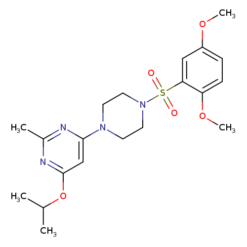 4-[4-(2,5-dimethoxybenzenesulfonyl)piperazin-1-yl]-2-methyl-6-(propan-2-yloxy)pyrimidine