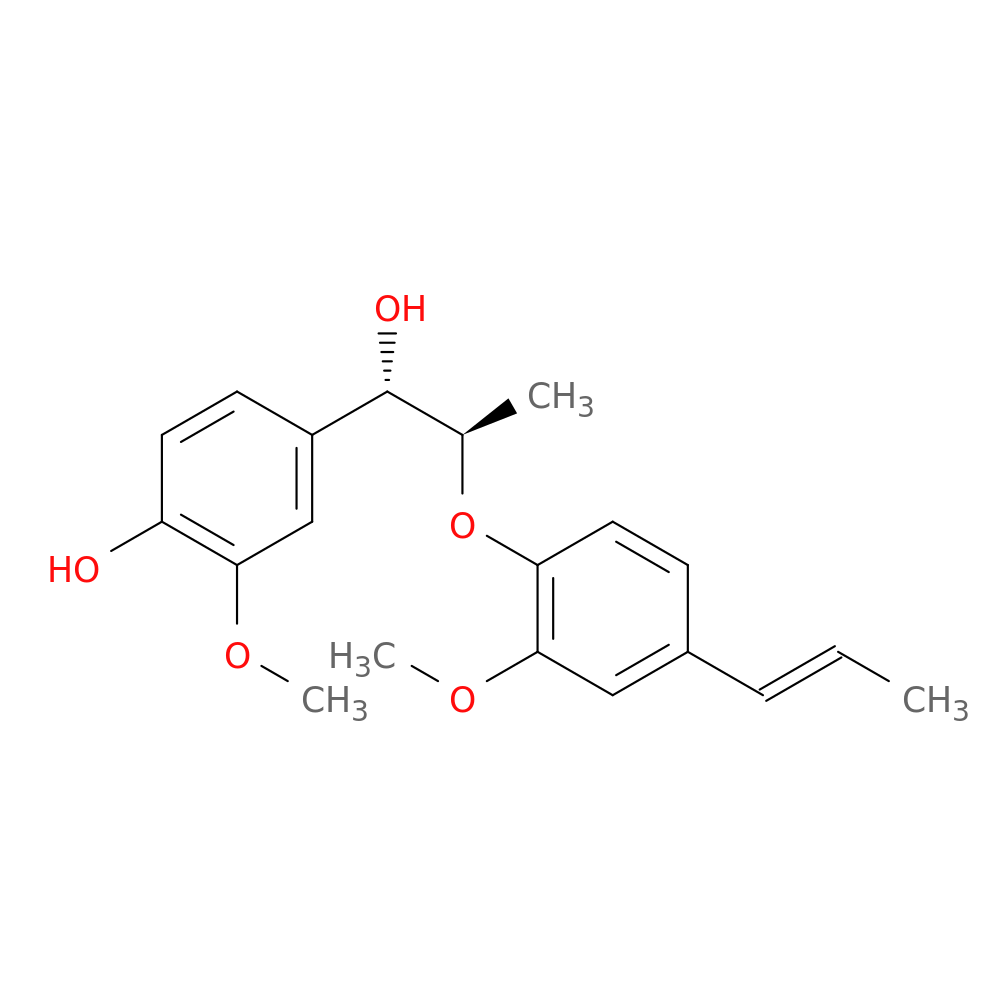(αS)-4-Hydroxy-3-methoxy-α-[(1R)-1-[2-methoxy-4-(1E)-1-propen-1-ylphenoxy]ethyl]benzenemethanol