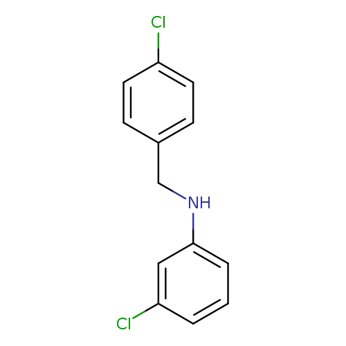 3-chloro-N-[(4-chlorophenyl)methyl]aniline