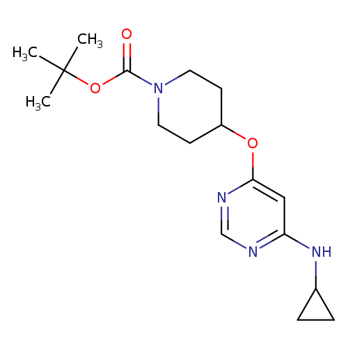 1-Piperidinecarboxylic acid, 4-[[6-(cyclopropylamino)-4-pyrimidinyl]oxy]-, 1,1-dimethylethyl ester
