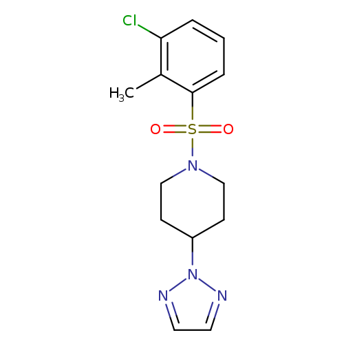 1-(3-chloro-2-methylbenzenesulfonyl)-4-(2H-1,2,3-triazol-2-yl)piperidine