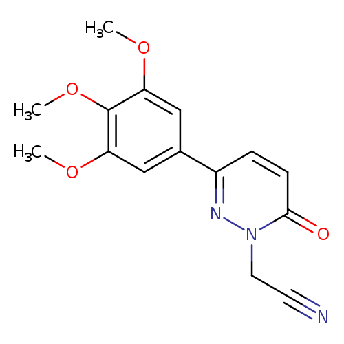2-[6-oxo-3-(3,4,5-trimethoxyphenyl)-1,6-dihydropyridazin-1-yl]acetonitrile