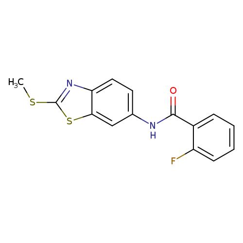 2-fluoro-N-[2-(methylsulfanyl)-1,3-benzothiazol-6-yl]benzamide