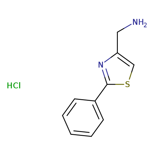 (2-phenyl-1,3-thiazol-4-yl)methanamine hydrochloride