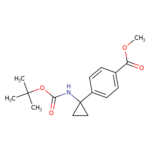 Methyl 4-(1-{[(tert-butoxy)carbonyl]amino}cyclopropyl)benzoate