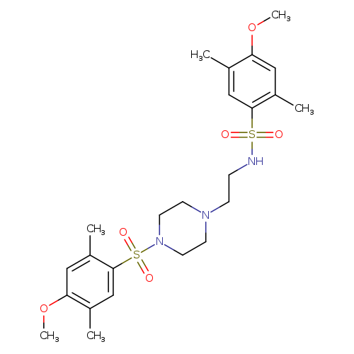 4-methoxy-N-{2-[4-(4-methoxy-2,5-dimethylbenzenesulfonyl)piperazin-1-yl]ethyl}-2,5-dimethylbenzene-1-sulfonamide