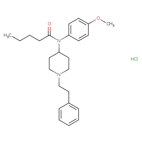 N-(4-methoxyphenyl)-N-(1-phenethylpiperidin-4-yl)pentanamide,monohydrochloride