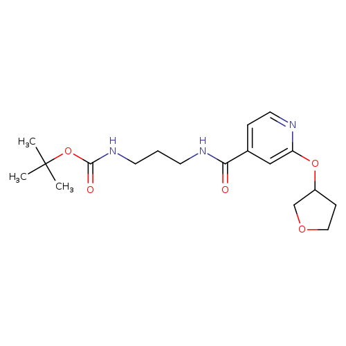 tert-butyl N-(3-{[2-(oxolan-3-yloxy)pyridin-4-yl]formamido}propyl)carbamate