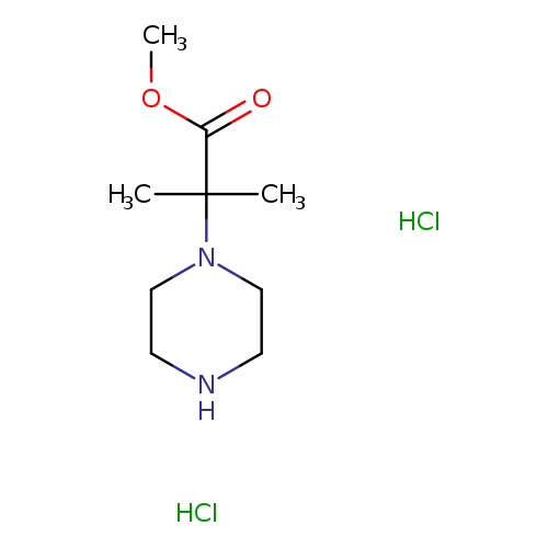 methyl 2-methyl-2-(piperazin-1-yl)propanoate dihydrochloride