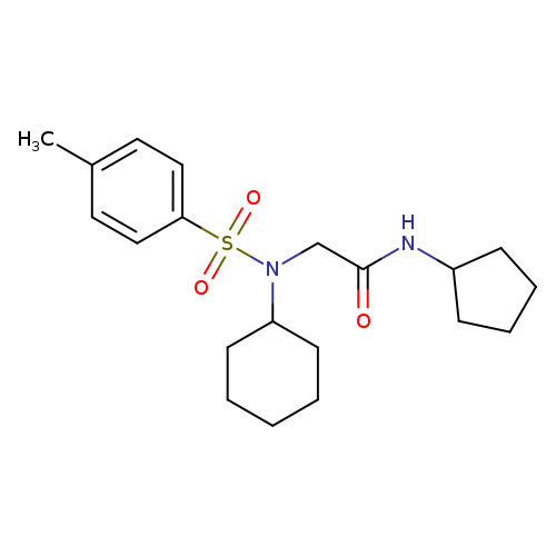 2-{cyclohexyl[(4-methylphenyl)sulfonyl]amino}-N-cyclopentylacetamide