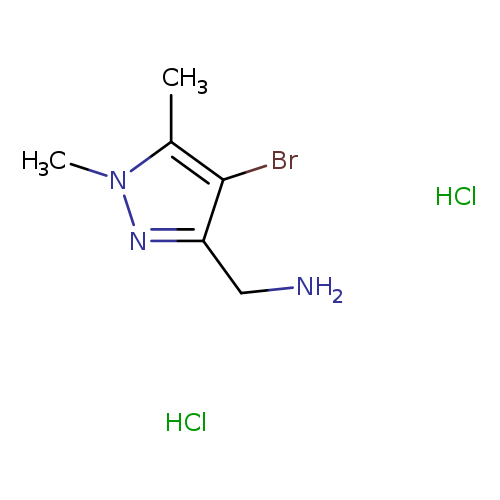 1-(4-bromo-1,5-dimethyl-1H-pyrazol-3-yl)methanaminedihydrochloride