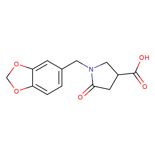 1-(1,3-Benzodioxol-5-ylmethyl)-5-oxopyrrolidine-3-carboxylic acid