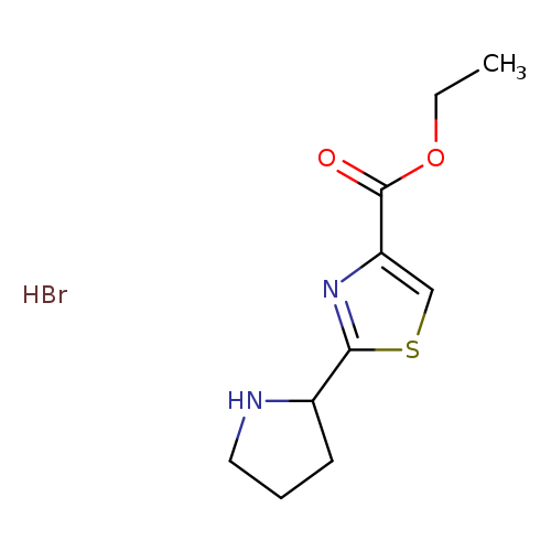 ethyl 2-(pyrrolidin-2-yl)-1,3-thiazole-4-carboxylate hydrobromide