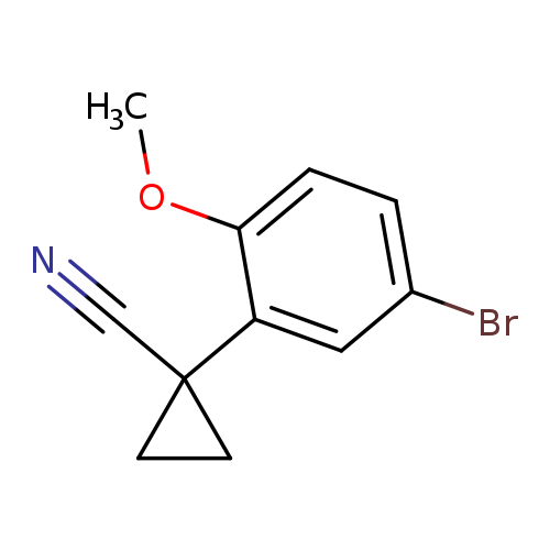 1-(5-bromo-2-methoxyphenyl)cyclopropane-1-carbonitrile