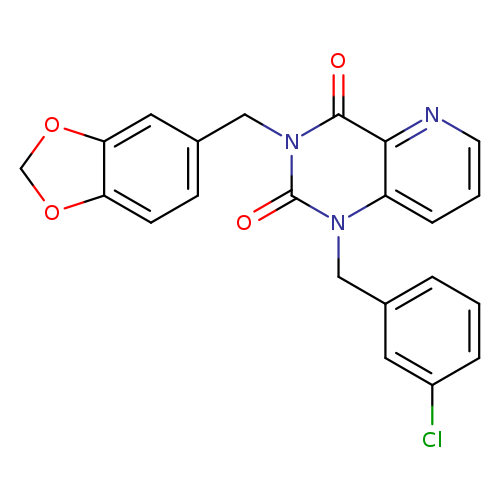 3-[(2H-1,3-benzodioxol-5-yl)methyl]-1-[(3-chlorophenyl)methyl]-1H,2H,3H,4H-pyrido[3,2-d]pyrimidine-2,4-dione