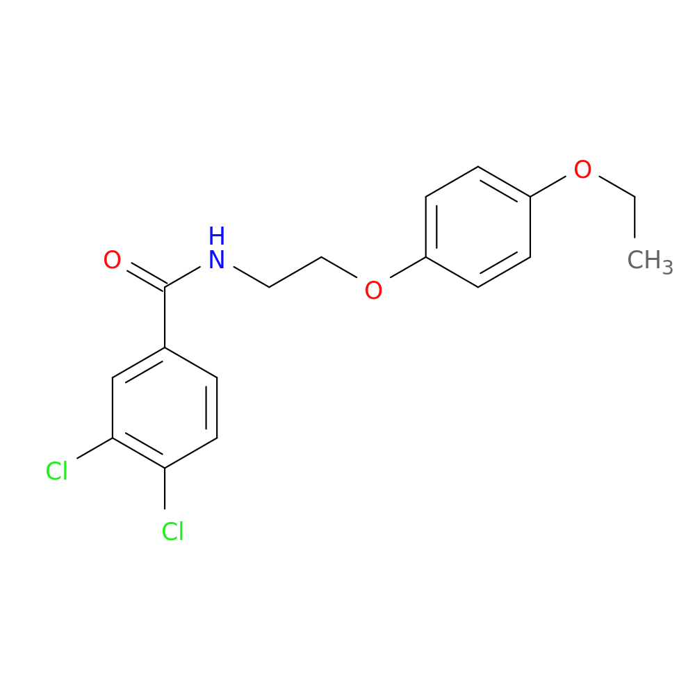 3,4-dichloro-N-[2-(4-ethoxyphenoxy)ethyl]benzamide