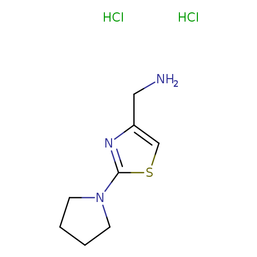 [(2-Pyrrolidin-1-yl-1,3-thiazol-4-yl)methyl]amine dihydrochloride