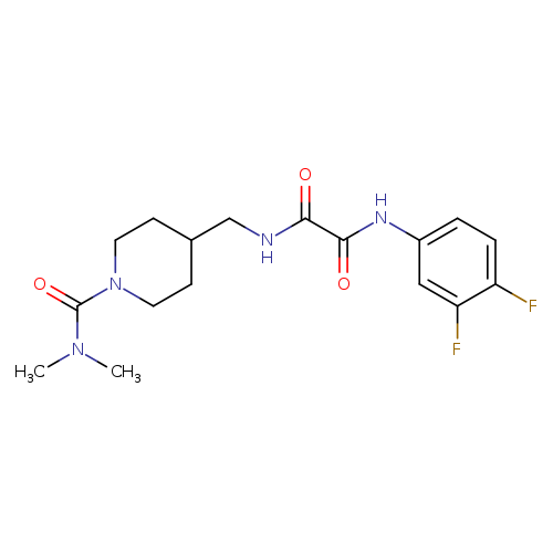 N'-(3,4-difluorophenyl)-N-{[1-(dimethylcarbamoyl)piperidin-4-yl]methyl}ethanediamide