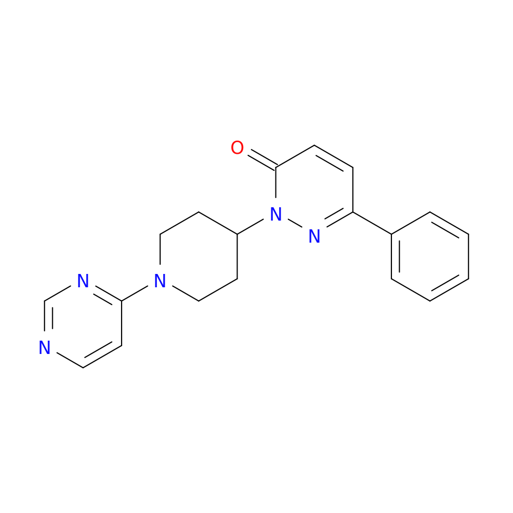 6-phenyl-2-[1-(pyrimidin-4-yl)piperidin-4-yl]-2,3-dihydropyridazin-3-one