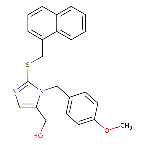 {1-[(4-methoxyphenyl)methyl]-2-{[(naphthalen-1-yl)methyl]sulfanyl}-1H-imidazol-5-yl}methanol