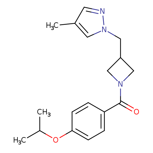 4-methyl-1-({1-[4-(propan-2-yloxy)benzoyl]azetidin-3-yl}methyl)-1H-pyrazole