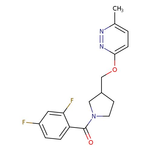 3-{[1-(2,4-difluorobenzoyl)pyrrolidin-3-yl]methoxy}-6-methylpyridazine