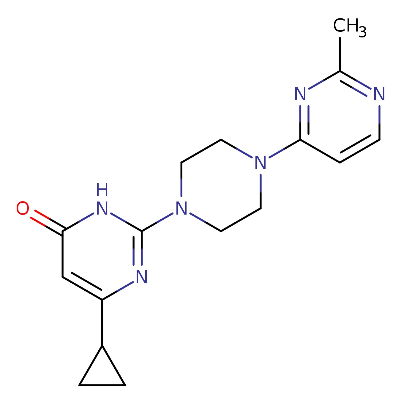 6-cyclopropyl-2-[4-(2-methylpyrimidin-4-yl)piperazin-1-yl]-3,4-dihydropyrimidin-4-one