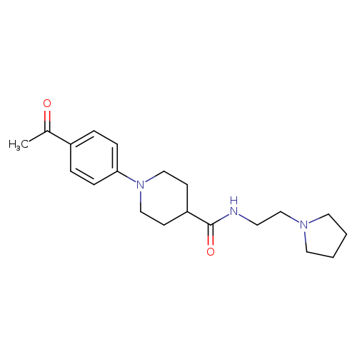 1-(4-acetylphenyl)-N-[2-(pyrrolidin-1-yl)ethyl]piperidine-4-carboxamide