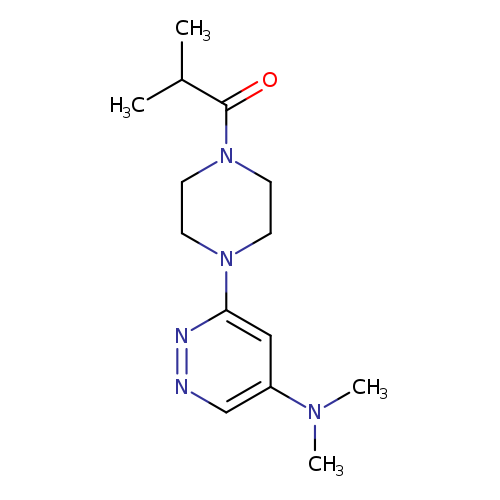 1-{4-[5-(dimethylamino)pyridazin-3-yl]piperazin-1-yl}-2-methylpropan-1-one