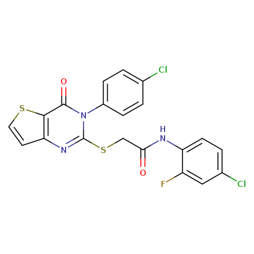 N-(4-chloro-2-fluorophenyl)-2-{[3-(4-chlorophenyl)-4-oxo-3H,4H-thieno[3,2-d]pyrimidin-2-yl]sulfanyl}acetamide