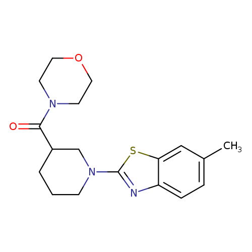 (1-(6-methylbenzo[d]thiazol-2-yl)piperidin-3-yl)(morpholino)methanone
