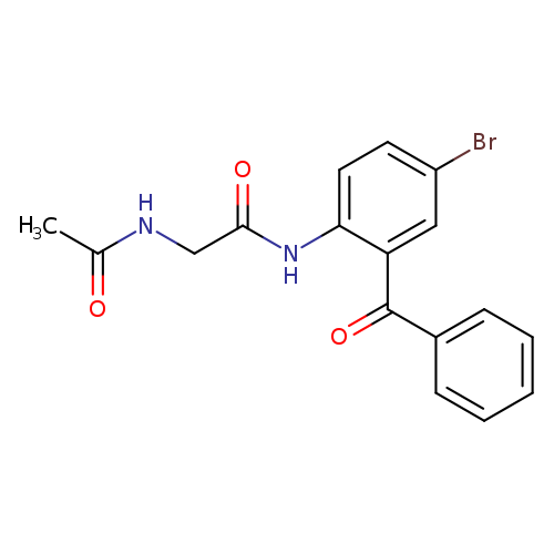2-Acetamido-n-(2-benzoyl-4-bromophenyl)acetamide